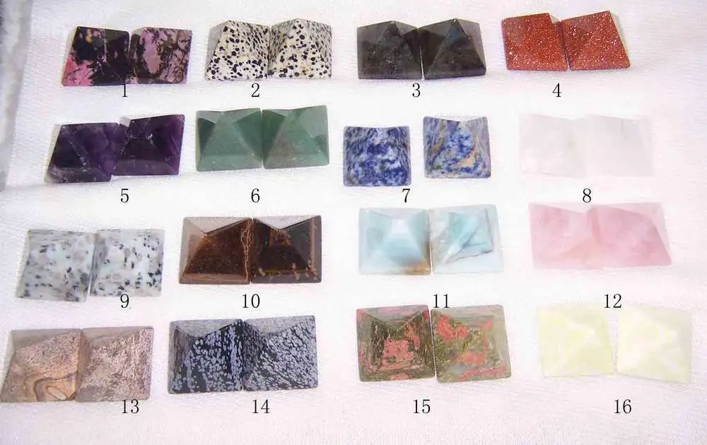 Semi Precious Stone Fashion Crystal Pyramid Gifts &lt;Esb01640&gt;